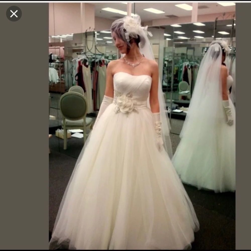 DAVID’S BRIDAL OLEG CASSINI BALL GOWN